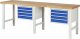 Werkbank höhenverstellbar 7133A1 | B2500xT700xH790-1140mm | 8xSchublade-TA Werkbank höhenverstellbar 7133A1 | B2500xT700xH790-1140mm | 8xSchublade-TA