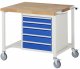 Fahrbare Werkbank 8171 | B1000xT900xH880mm | 5xSchublade-VA