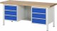Werkbank höhenverstellbar 8554A2 | B2000xT700xH840-1040mm | 6xSchublade-VA Werkbank höhenverstellbar 8554A2 | B2000xT700xH840-1040mm | 6xSchublade-VA