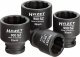 HAZET Antriebs- | Gelenk- | Achswellen Satz 900SZ/4 ∙ 1/2 Zoll (12,5 mm) Vierkant hohl ∙ Außen Doppelsechskant-Tractionsprofil ∙ 4