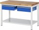 Werkbank höhenverstellbar 8002A6 | B1250xT700xH840-1040mm | 2xSchublade-TA