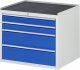 Schubladenschrank XL3.1 | B770xT650xH645mm | MT-Top-25mm | 4xSchublade-VA Schubladenschrank XL3.1 | B770xT650xH645mm | MT-Top-25mm | 4xSchublade-VA