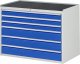 Schubladenschrank XXL5.9 | B1145xT650xH825mm | MT-Top-25mm | 6xSchublade-VA Schubladenschrank XXL5.9 | B1145xT650xH825mm | MT-Top-25mm | 6xSchublade-VA