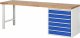 Werkbank 7616A1 | B2500xT700xH890mm | 6xSchublade-TA Werkbank 7616A1 | B2500xT700xH890mm | 6xSchublade-TA