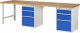 Werkbank 7508A8 | B3000xT900xH890mm | 6xSchublade-TA Werkbank 7508A8 | B3000xT900xH890mm | 6xSchublade-TA