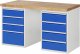 Werkbank 7820A3 | B1500xT700xH890mm | 8xSchublade-TA Werkbank 7820A3 | B1500xT700xH890mm | 8xSchublade-TA