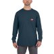 WTLSBLU-M Arbeits-Shirt lang blau 