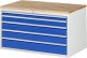 Schubladenschrank XXL3.11 | B1145xT650xH645mm | B-Top-25mm | 5xSchublade-TA