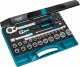 HAZET Steckschlüssel Satz 953HP ∙ 1/4 Zoll (6,3 mm) Vierkant hohl | 1/2 Zoll (12,5 mm) Vierkant hohl ∙ Außen Sechskant-Tractionsp