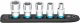 HAZET SmartRail ∙ Flexible Kunststoff-Steckleiste 900-SR/5 ∙ 1/2 Zoll (12,5 mm) Vierkant hohl ∙ 5-teilig ∙ 10 ∙ 13 ∙ 17 ∙ 19 ∙ 2