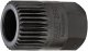 HAZET Keil(rippen)riemenscheibe-Adapter 2592 ∙ 17 mm Außen-Sechskant ∙ Vielzahn Profil ∙ SW 19,6 mm