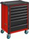 HAZET Werkstattwagen Assistent 179N ∙ einzeln 179N-7-RAL3020 ∙ L x B x H: 785 mm x 518 mm x 1020 mm ∙ Schubladen | flach: 5× 81 x