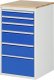 Schubladenschrank L7.7 | B580xT650xH1035mm | B-Top-25mm | 6xSchublade-VA