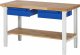 Werkbank 7002I7 | B1500xT700xH790-1140mm | Ablageboden Buche | 2xSchublade-TA
