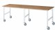 Fahrbarer Arbeitstisch (HV) Tom (6 LR) | B3000xT1000xH910-1230mm | B-Platte-25mm