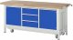 Werkbank mit Fahrgestell 8569 | B2000xT700xH880mm | 3xSchublade-TA | 1xTür Werkbank mit Fahrgestell 8569 | B2000xT700xH880mm | 3xSchublade-TA | 1xTür