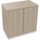 Flügeltürenschrank 2OH B800xT442xH781 ws/Eiche Nat