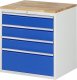 Schubladenschrank XL5.3 | B770xT650xH825mm | B-Top-25mm | 4xSchublade-VA Schubladenschrank XL5.3 | B770xT650xH825mm | B-Top-25mm | 4xSchublade-VA