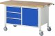 Fahrbare Werkbank 8468 | B1500xT700xH880-1080mm | 3xSchublade-VA | 1xTür Fahrbare Werkbank 8468 | B1500xT700xH880-1080mm | 3xSchublade-VA | 1xTür