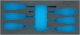 HAZET 2-Komponenten Weichschaumeinlage 163-522LN ∙ L x B: 392 mm x 172 mm