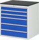 Schubladenschrank XL5.9 | B770xT650xH820mm | M-Top-22mm | 6xSchublade-VA Schubladenschrank XL5.9 | B770xT650xH820mm | M-Top-22mm | 6xSchublade-VA