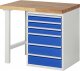 Werkbank 7515A1 | B1000xT700xH890mm | 6xSchublade-TA