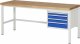 Werkbank höhenverstellbar 8132A1 | B2000xT700xH840-1040mm | 4xSchublade-VA Werkbank höhenverstellbar 8132A1 | B2000xT700xH840-1040mm | 4xSchublade-VA