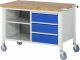 Fahrbare Werkbank 8462 | B1250xT700xH880-1080mm | 3xSchublade-VA Fahrbare Werkbank 8462 | B1250xT700xH880-1080mm | 3xSchublade-VA