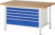 Werkbank höhenverstellbar 8368A2 | B1500xT900xH840-1040mm | 4xSchublade-TA Werkbank höhenverstellbar 8368A2 | B1500xT900xH840-1040mm | 4xSchublade-TA