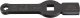 HAZET Schlag-Ringschlüssel ∙ mit 2 Schlagflächen 2872-E18 ∙ 3/4 Zoll (20 mm) Vierkant hohl ∙ Außen TORX® Profil ∙ SW E18