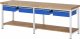 Werkbank höhenverstellbar 8002A7 | B2500xT700xH840-1040mm | 4xSchublade-TA
