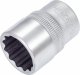 HAZET Steckschlüsseleinsatz 900AZ-25/32 ∙ 1/2 Zoll (12,5 mm) Vierkant hohl ∙ Außen Doppelsechskant-Tractionsprofil ∙ SW 25⁄32″