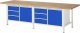 Werkbank höhenverstellbar 8468A2 | B3000xT900xH840-1040mm | 6xSchublade-TA | 2xTür Werkbank höhenverstellbar 8468A2 | B3000xT900xH840-1040mm | 6xSchublade-TA | 2xTür