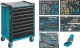 HAZET Werkstattwagen Assistent 179NX ∙ Sortiment 179NX-8/314 ∙ 314-teilig ∙ Schubladen | flach: 7× 81 x 522 x 398 mm ∙ Schubladen