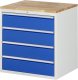 Schubladenschrank XL5.1 | B770xT650xH825mm | B-Top-25mm | 4xSchublade-VA Schubladenschrank XL5.1 | B770xT650xH825mm | B-Top-25mm | 4xSchublade-VA