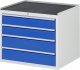 Schubladenschrank XL3.6 | B770xT650xH645mm | MT-Top-25mm | 4xSchublade-VA Schubladenschrank XL3.6 | B770xT650xH645mm | MT-Top-25mm | 4xSchublade-VA