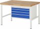 Werkbank höhenverstellbar 8232A1 | B1250xT900xH840-1040mm | 4xSchublade-TA Werkbank höhenverstellbar 8232A1 | B1250xT900xH840-1040mm | 4xSchublade-TA
