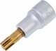 HAZET Schraubendreher-Steckschlüsseleinsatz 991-10 ∙ 1/2 Zoll (12,5 mm) Vierkant hohl ∙ Innen Keilprofil Ribe-CV ∙ SW M10