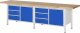 Werkbank höhenverstellbar 8468A2 | B3000xT700xH840-1040mm | 6xSchublade-TA | 2xTür Werkbank höhenverstellbar 8468A2 | B3000xT700xH840-1040mm | 6xSchublade-TA | 2xTür