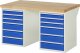 Werkbank 7515A3 | B1500xT900xH890mm | 12xSchublade-VA