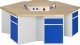 Gruppenwerkbank 467-EA | B2700xT2340xH890mm | 6x1Schublade-TA | 6x1Tür Gruppenwerkbank 467-EA | B2700xT2340xH890mm | 6x1Schublade-TA | 6x1Tür