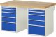 Werkbank 7511A3 | B1500xT900xH890mm | 10xSchublade-TA Werkbank 7511A3 | B1500xT900xH890mm | 10xSchublade-TA