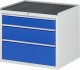 Schubladenschrank XL3.16 | B770xT650xH645mm | MT-Top-25mm | 3xSchublade-TA Schubladenschrank XL3.16 | B770xT650xH645mm | MT-Top-25mm | 3xSchublade-TA