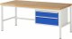 Werkbank höhenverstellbar 8223A1 | B2000xT900xH840-1040mm | 2xSchublade-VA Werkbank höhenverstellbar 8223A1 | B2000xT900xH840-1040mm | 2xSchublade-VA