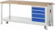 Werkbank mit Fahrgestell 8162 | B2000xT700xH880mm | 4xSchublade-TA Werkbank mit Fahrgestell 8162 | B2000xT700xH880mm | 4xSchublade-TA
