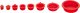 VIGOR Abdeckkappen ∙ rot ∙ V7524-8