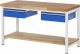 Werkbank höhenverstellbar 8002A7 | B1500xT700xH840-1040mm | 2xSchublade-TA Werkbank höhenverstellbar 8002A7 | B1500xT700xH840-1040mm | 2xSchublade-TA