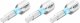 HAZET Bit 2204N-3/3 ∙ 1/4 Zoll (6,3 mm) Sechskant massiv ∙ Innen Sechskant Profil ∙ 3-teilig ∙ SW 3 mm