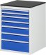 Schubladenschrank L5.0 | B580xT650xH820mm | M-Top-22mm | 7xSchublade-TA Schubladenschrank L5.0 | B580xT650xH820mm | M-Top-22mm | 7xSchublade-TA