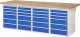 Werkbank 7515A5 | B2500xT900xH890mm | 24xSchublade-VA